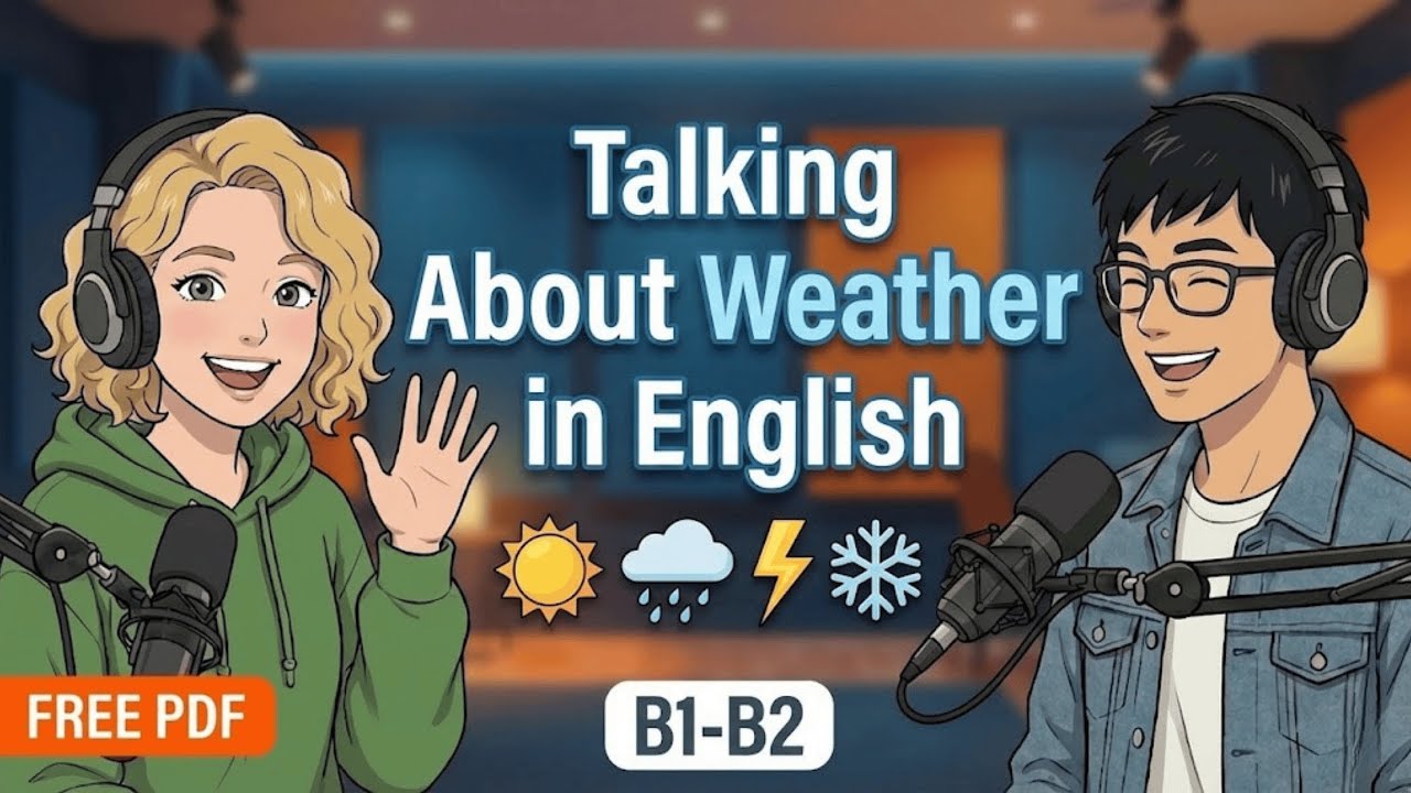 English Podcast for Easy Conversation | Talk About The WEATHER  | Learn English