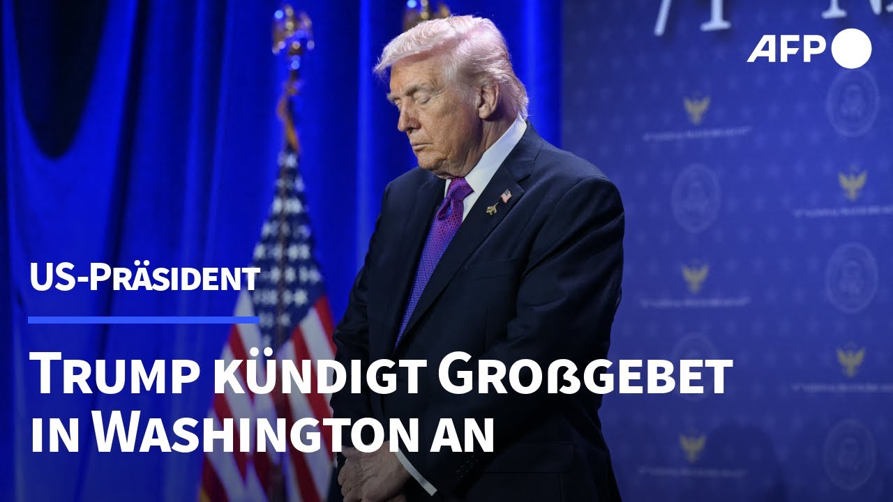 Trump kündigt Großgebet in Washington an | AFP