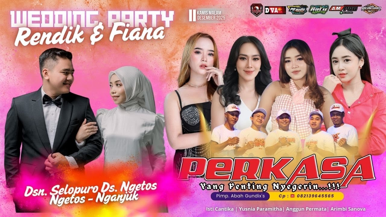 🔥🔥🔥🔴 Live Musik Balap PERKASA || Wedding Party  Rendik & Fiana || PB  Proff Sound System