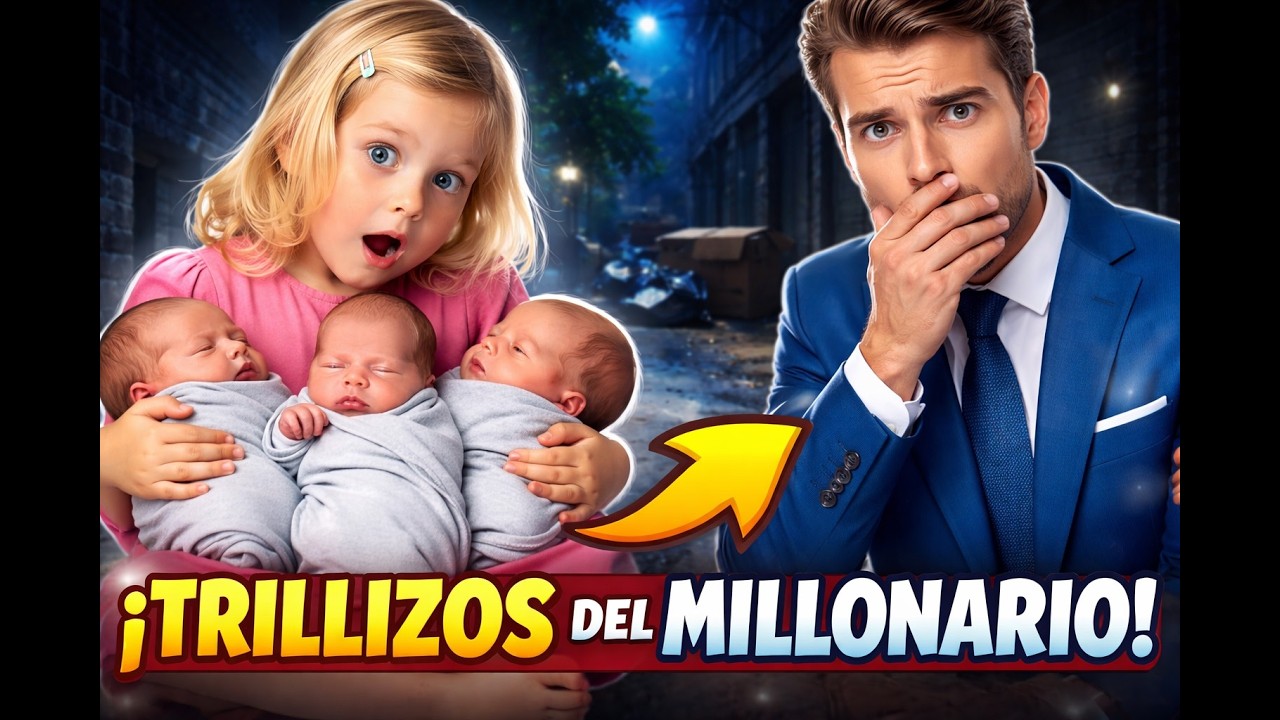 Una Niña Pobre Encuentra Trillizos Abandonados… ¡Y Resultan Ser los Hijos Perdidos de un Millonario!