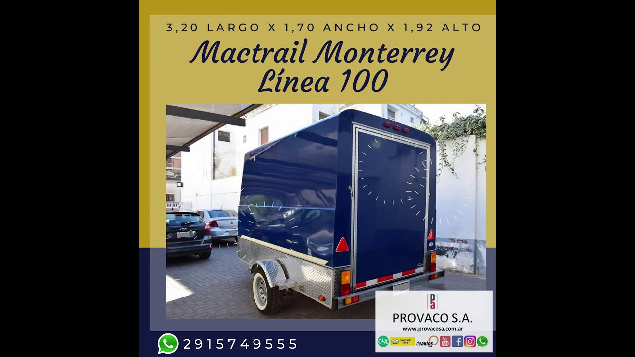 Carro Mactrail Monterrey L&iacute;nea 100
