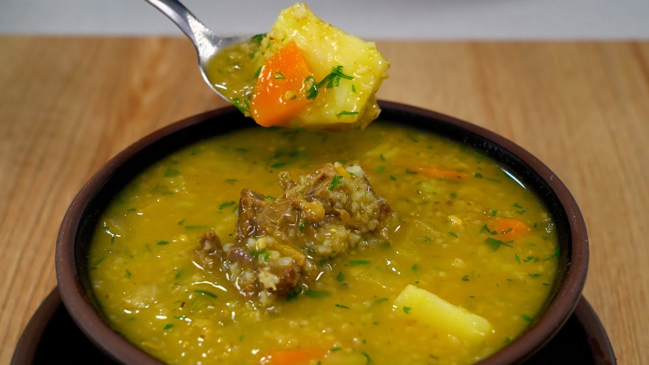 Sopa nutritiva de arroz de cebada