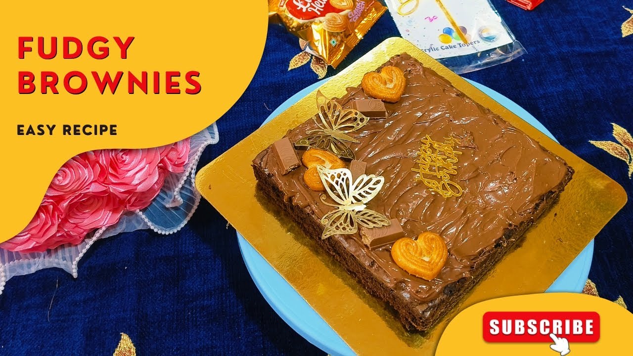 Fudgy Brownies Recipe | Shiny Crinkled Top | Easy Homemade Brownies 