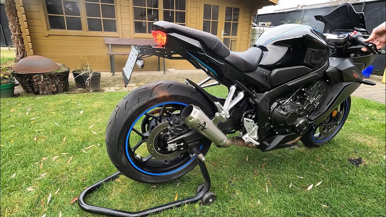 Straight Piped Honda CBR650R By Arrow (Not Street Legal)