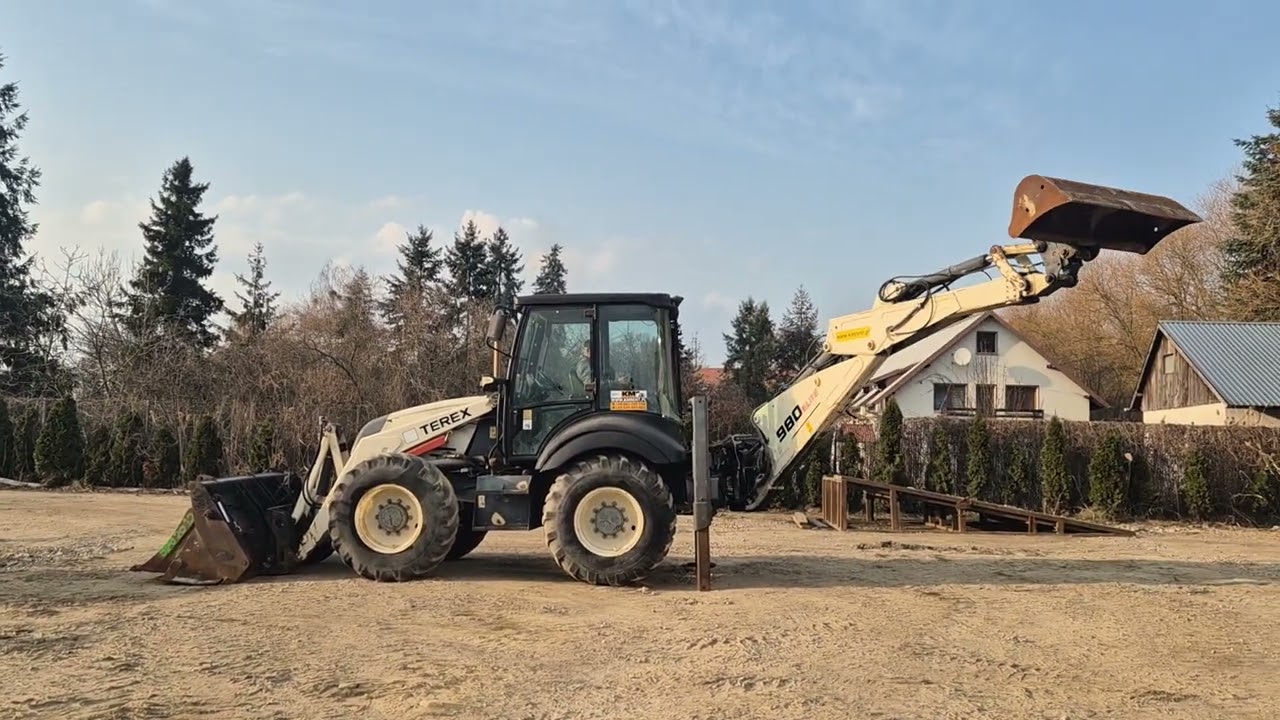 TEREX 980 KOPARKO-ŁADOWARKA 2012R. KM MASZYNY BUDOWLANE WWW.KMRENT.PL 56-300 MILICZ