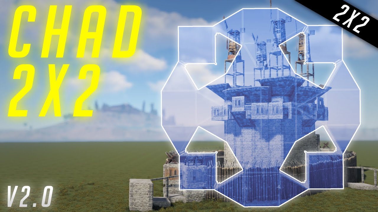 The BEST 2x2 | PVP-CHAD 2x2 (Bunker was *PATCHED*) | v2.0 | Base Building 2020 | Rust