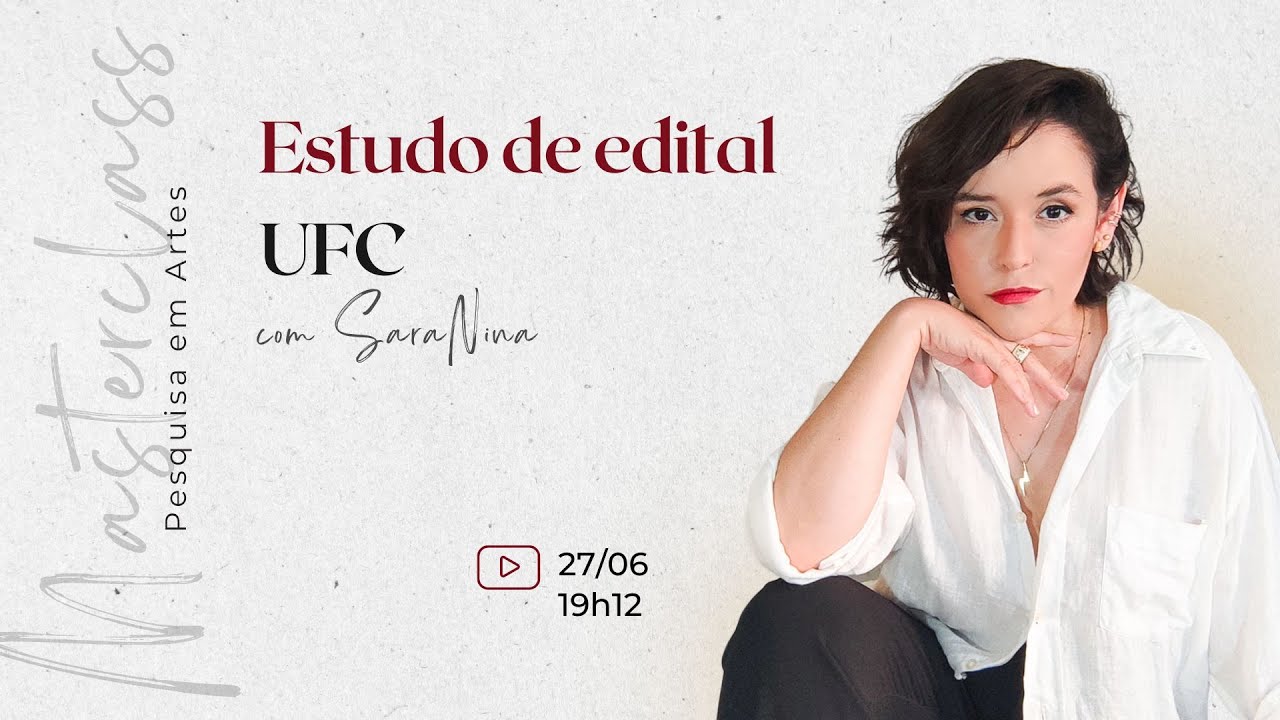 ESTUDO DO EDITAL UFC | Masterclass | Mestrado e Doutorado