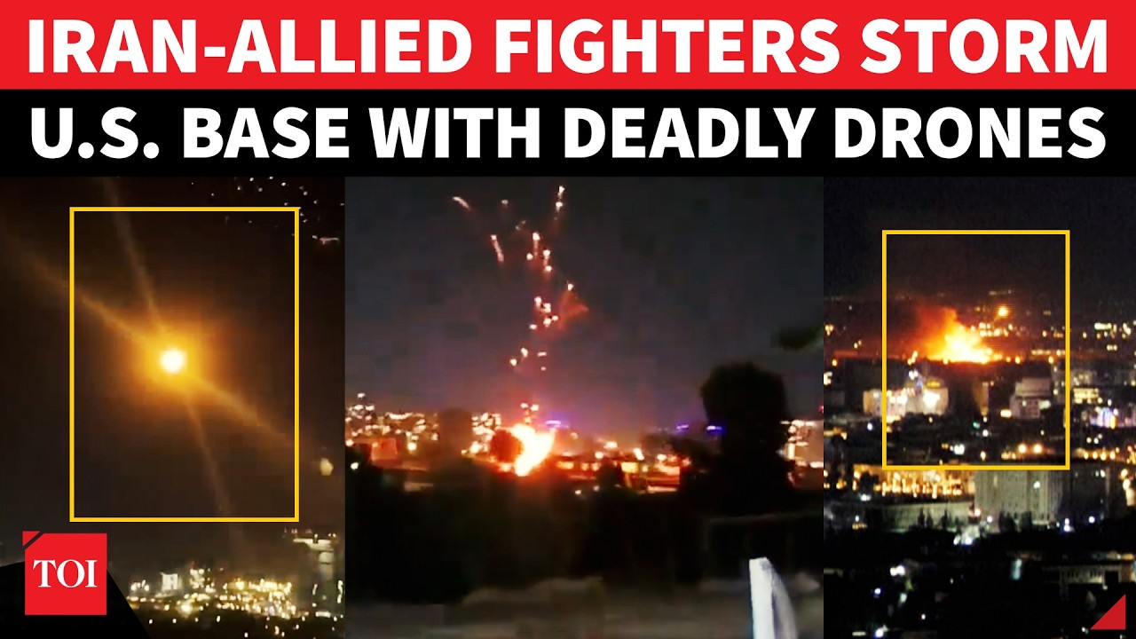 Iran-Allied Fighters STORM Hotel Housing U.S. Troops In Iraq's Erbil With Attack Drones | WATCH
