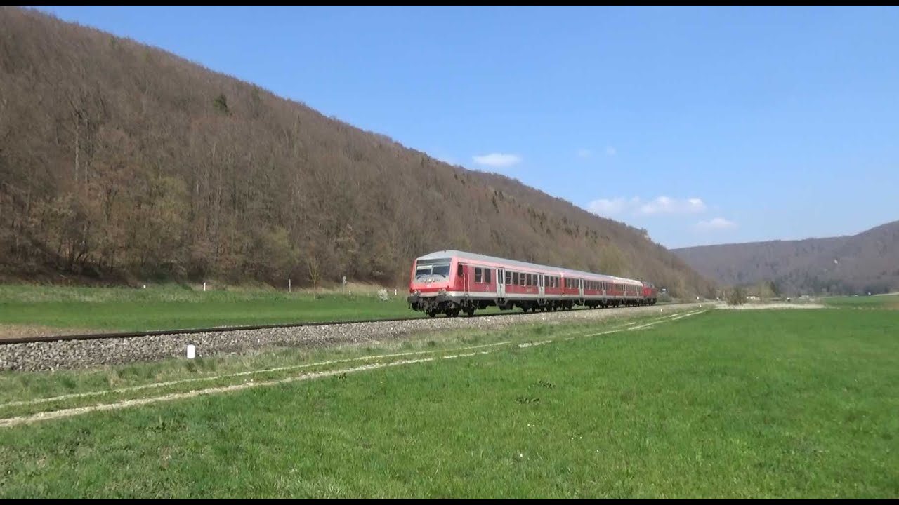 Zugverkehr im Donautal(Schelklingen, Allmendingen, Donaueschingen)