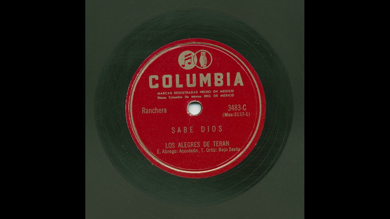 Los Alegres De Terán - Sabe Dios - Columbia 3483-C