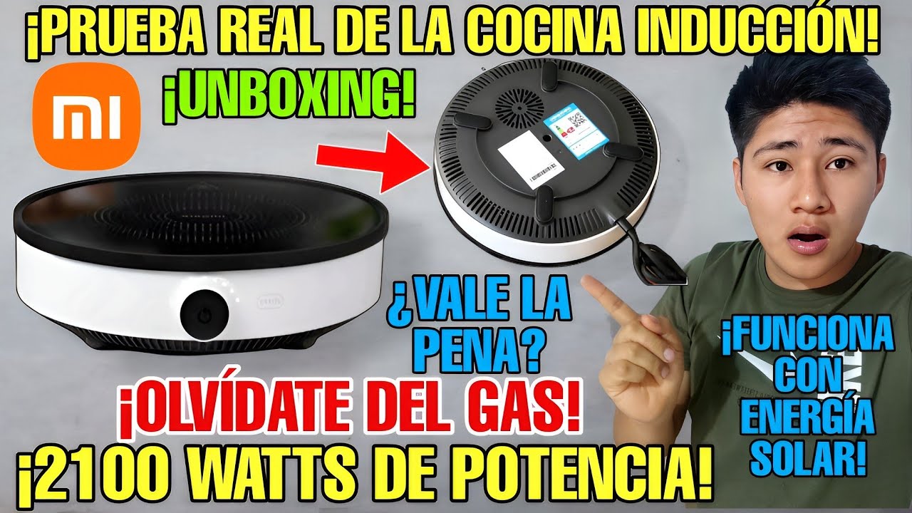 😯¡VELOCIDAD Y POTENCIA! ASÍ ES LA COCINA DE INDUCCIÓN XIAOMI 2100W ¡COCINA TODO EN TIEMPO RÉCORD!