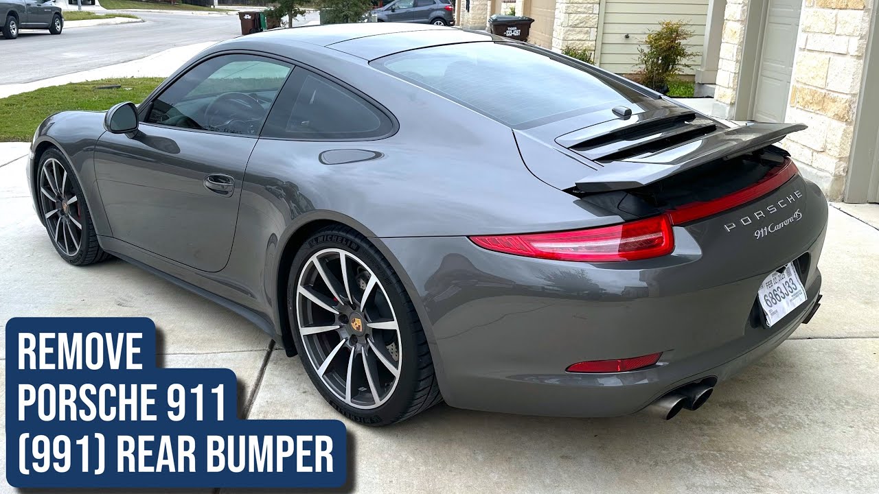 How To Remove Porsche 911 Rear Bumper (991)