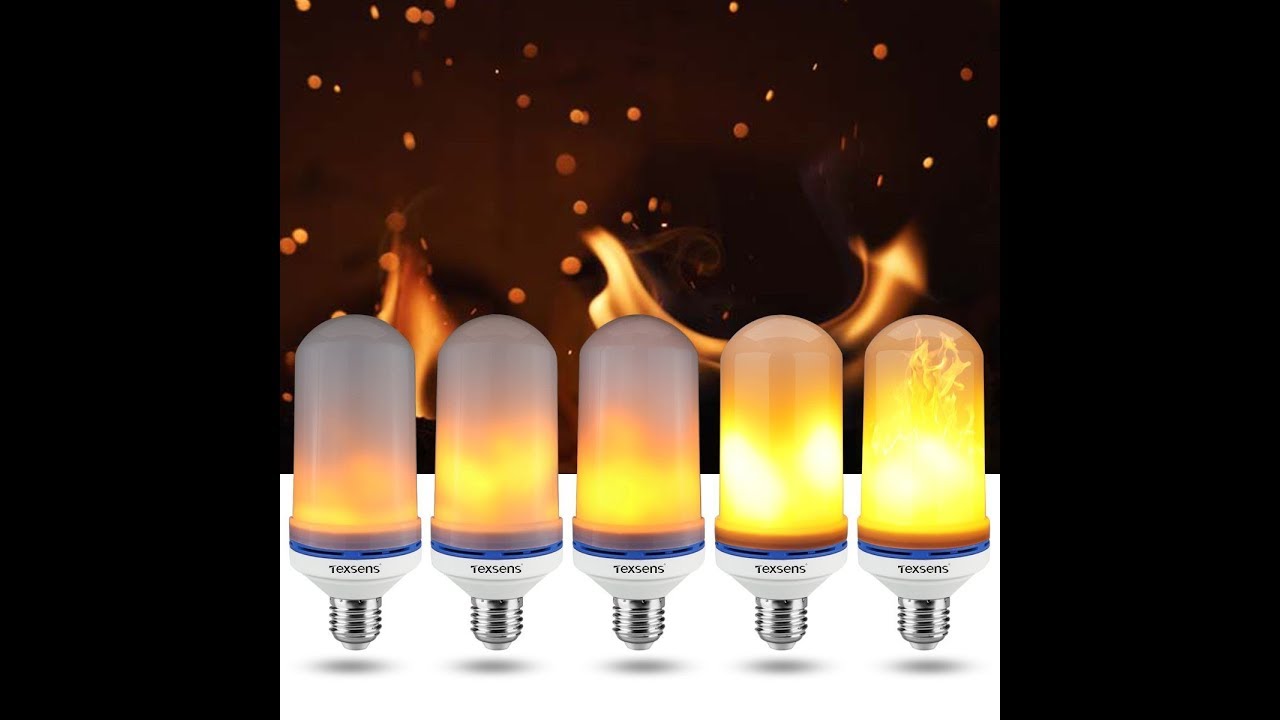 Review:  Texsens LED Flame Effect Light Bulb, E26 LED