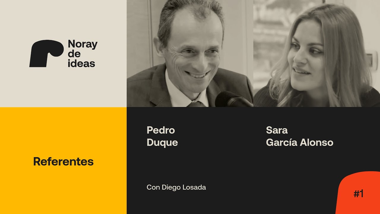 Pedro Duque y Sara García Alonso