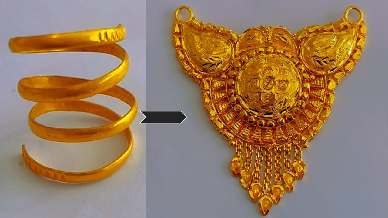 How to Craft a Beautiful Gold Pendant - DIY Jewelry Tutorial