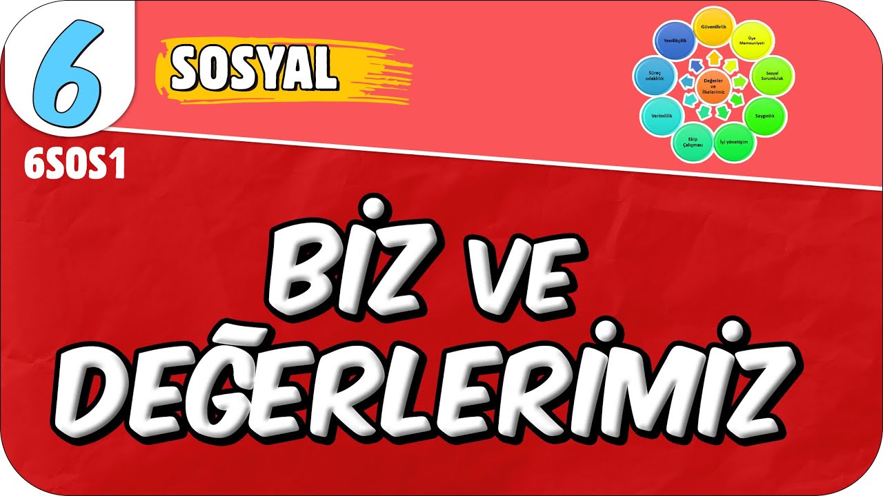 Biz ve Değerlerimiz 📕 6. Sınıf Sosyal #2025