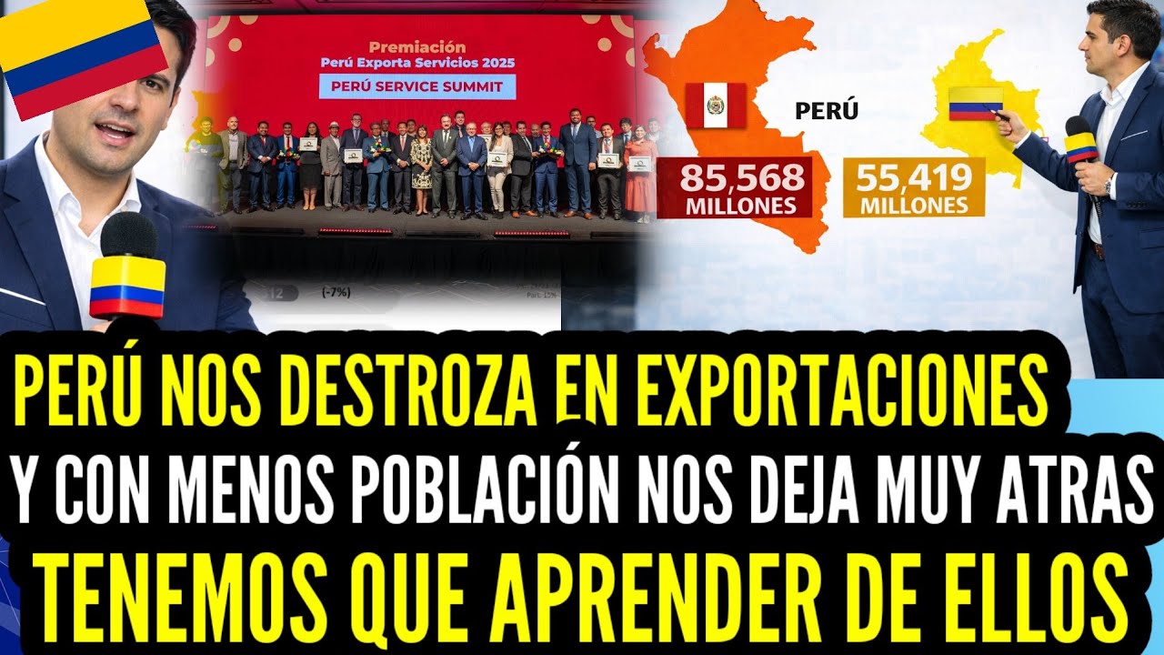 ¡PERÚ NOS DESTROZÓ! 😱 COLOMBIA pide APRENDER de PERÚ en EXPORTACIONES 