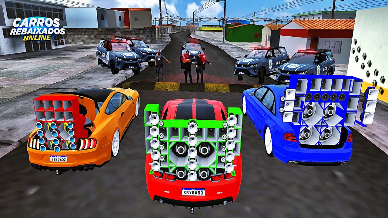 CARROS REBAIXADOS ONLINE | TRAVEI NA LOMBADA DA BLITZ DE CAMARO PAREDÃO REBAIXADO