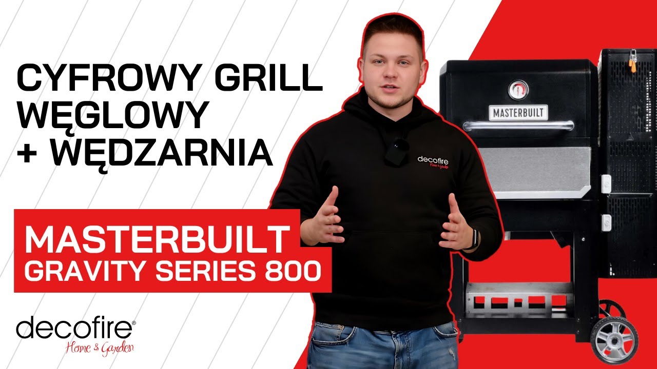 🔥 Cyfrowy grill węglowy + wędzarnia Masterbuilt Gravity Series 800 | DECOFIRE