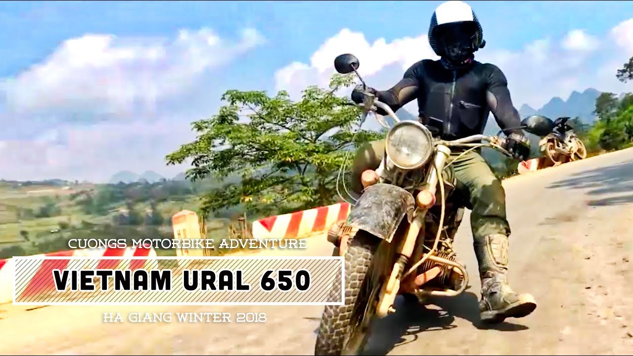 Northern Vietnam border ride on Ural 650 solo, Off-road high mountain adventure