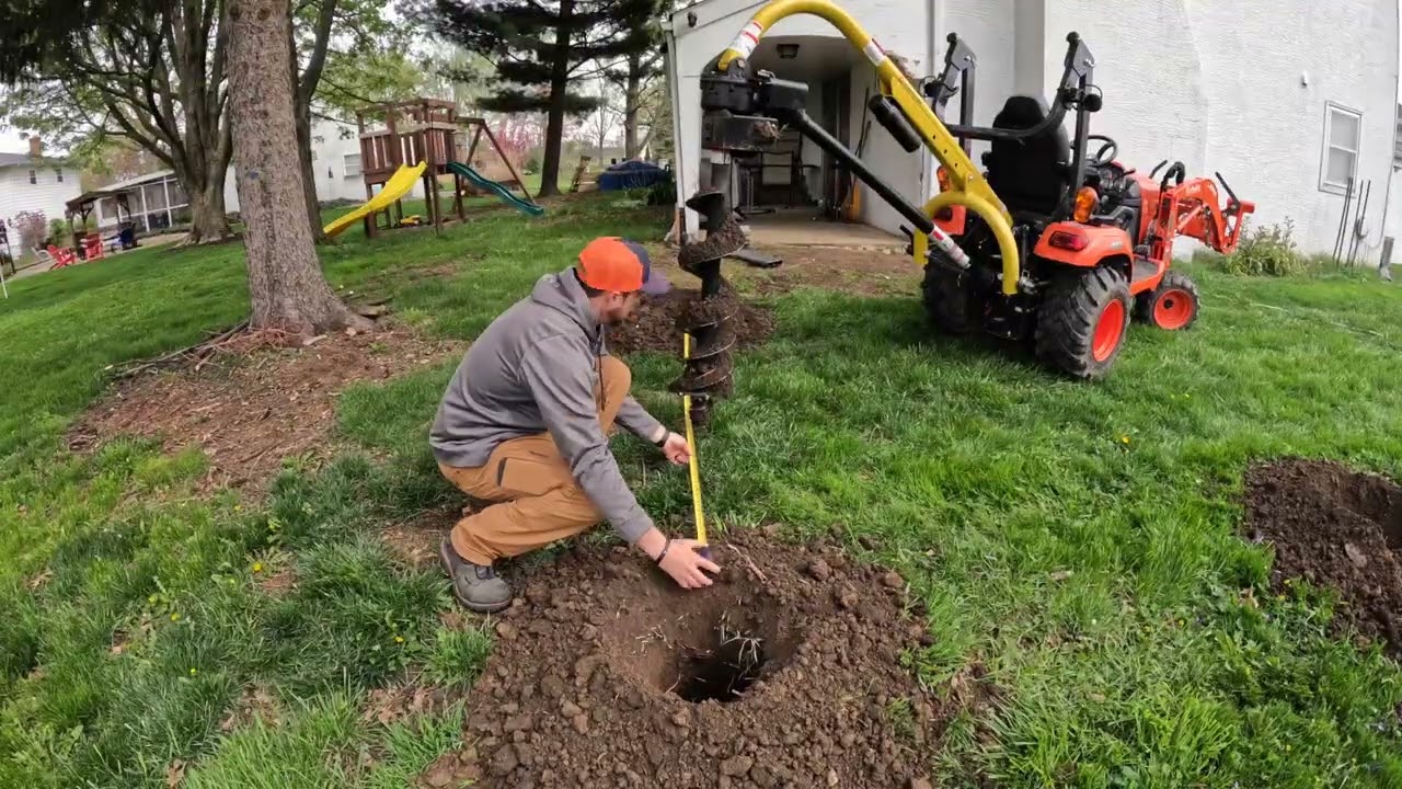 Kubota BX makes fence installation easy!