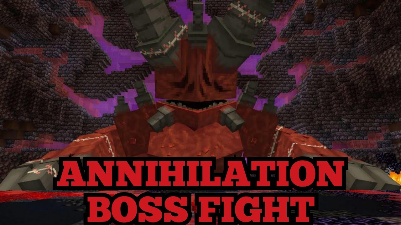 Minecraft Annihilation Recreated Boss Fight ( 1.21.1 Mod )
