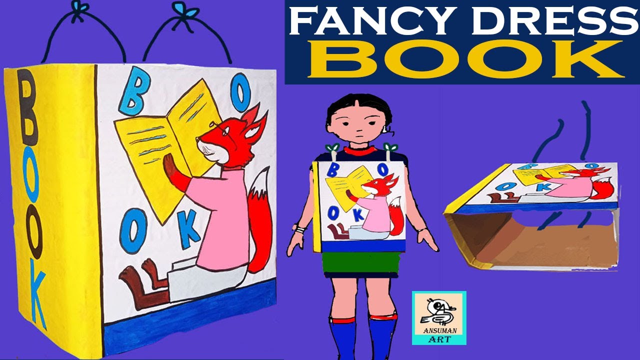 how to make book for fancy dress