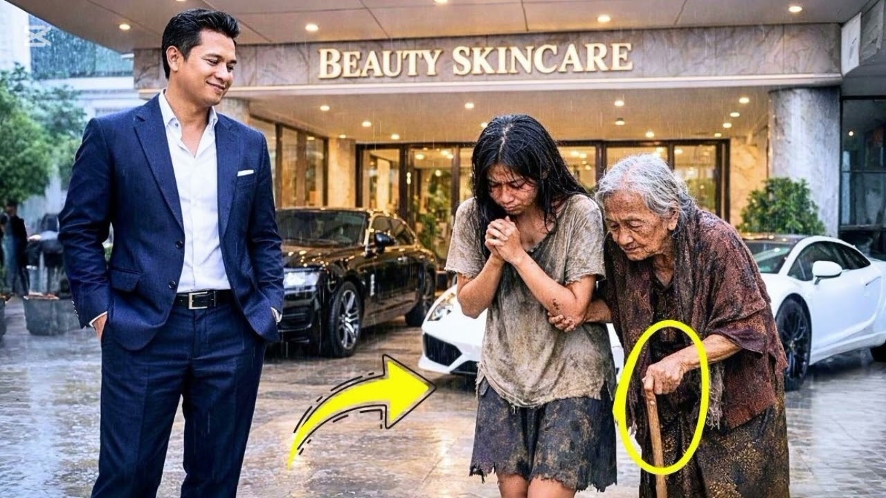 Он унизил бедную женщину под дождём… но когда узнал, кто она на самом деле, было уже поздно