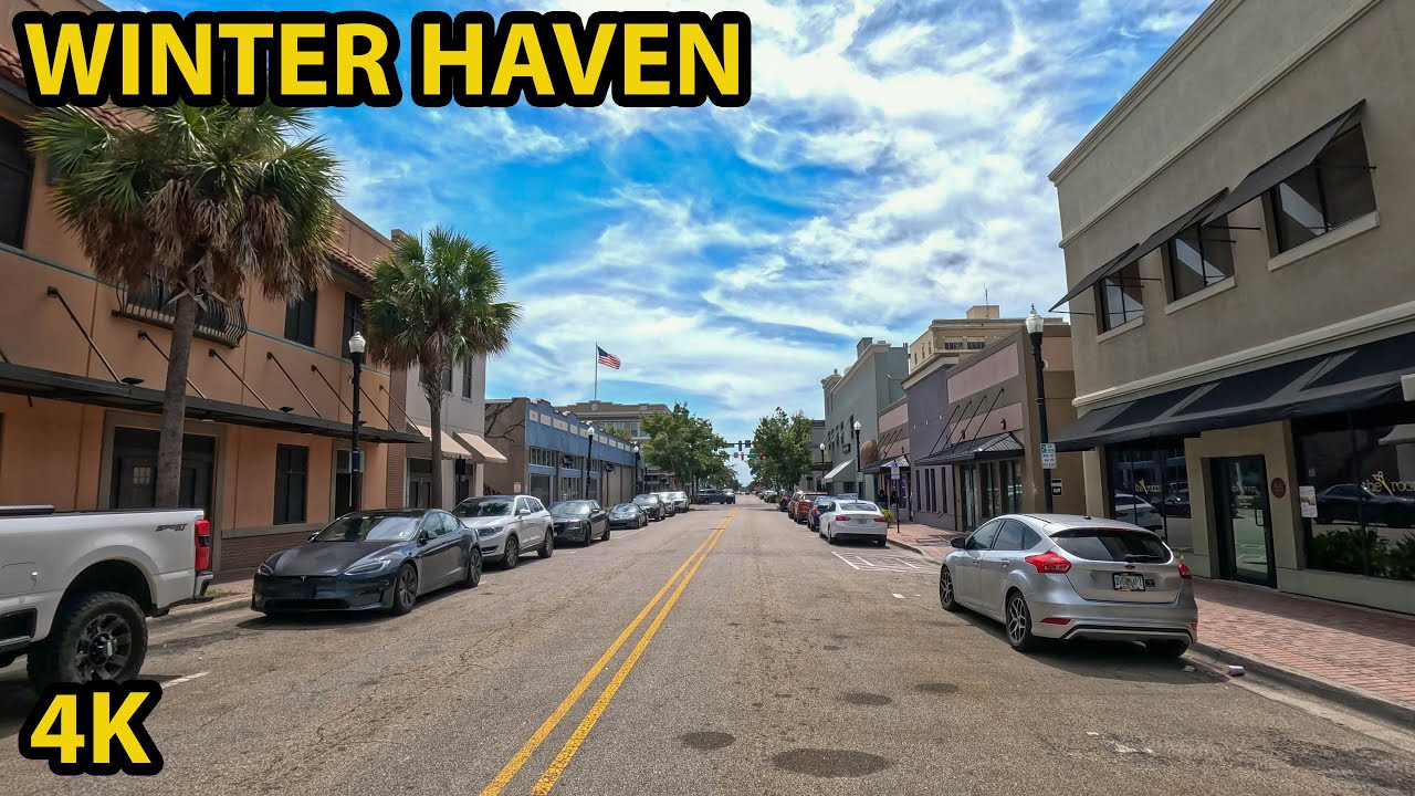 Winter Haven Florida Driving Through