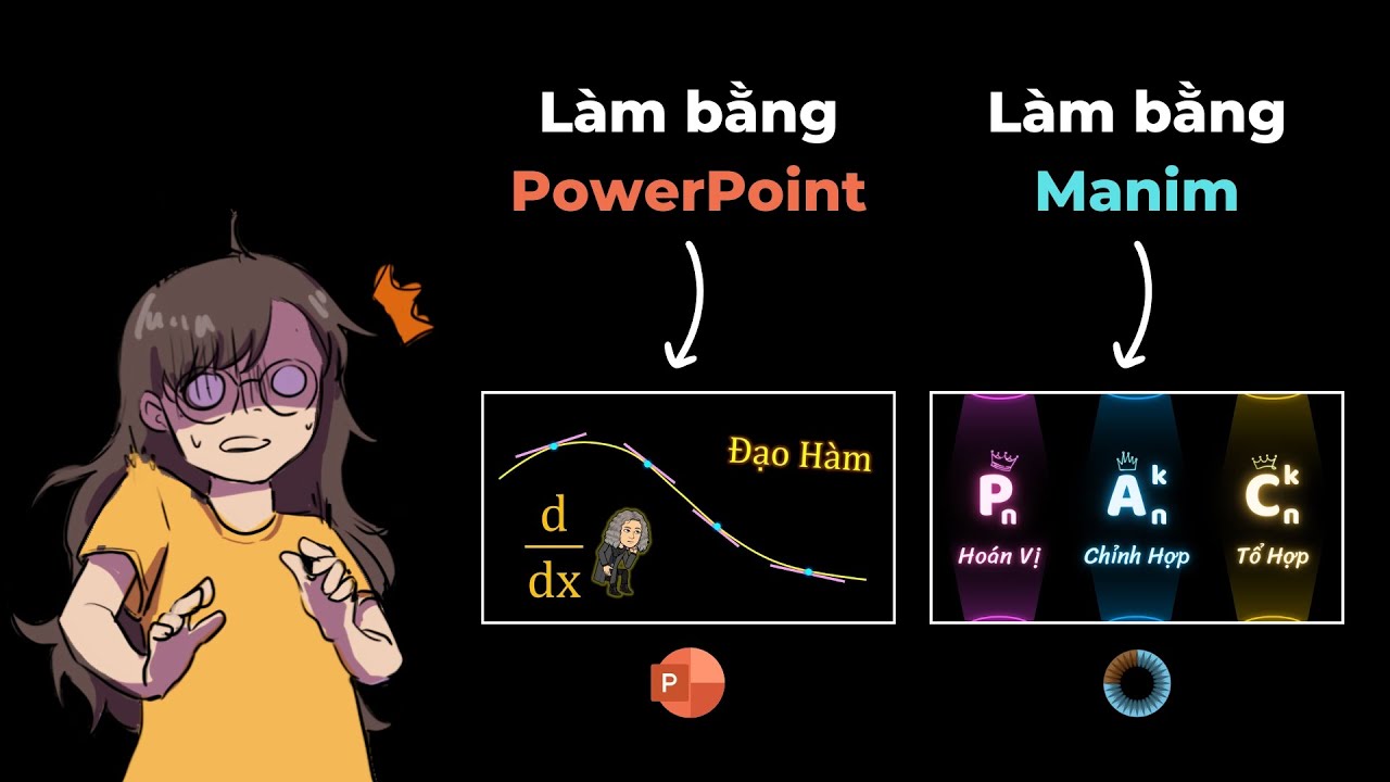 L&agrave;m video To&aacute;n học như Vật L&yacute; Chill &ndash; từ PowerPoint đến Manim