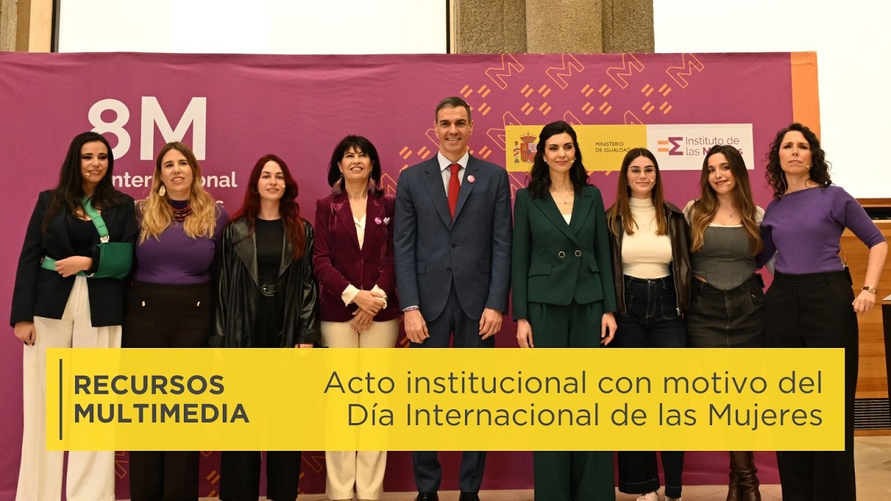 Pedro Sánchez clausura el acto con motivo del Día Internacional de las Mujeres| Recursos multimedia