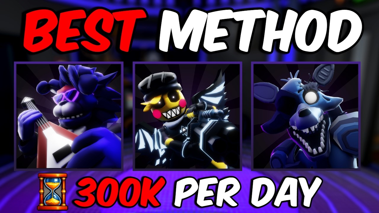INSANE METHOD TO EARN 300K+ HOURGLASSES PER DAY.. (Five Nights TD 2)