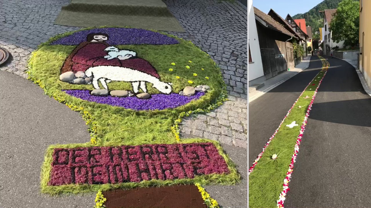 Sipplingen 2017 Fronleichnam Blumenteppich