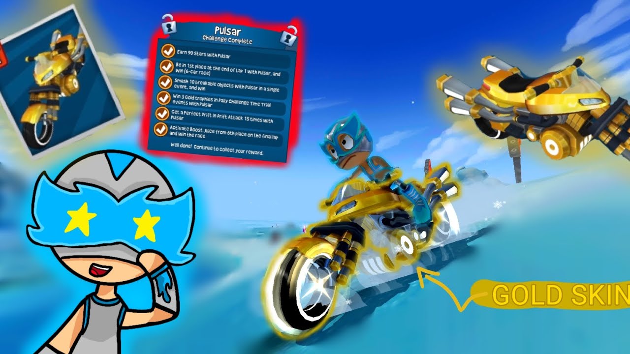 New gold skin - Pulsar - El Zipo Beach Buggy Racing 2 (BBR 2) Winning the new skin