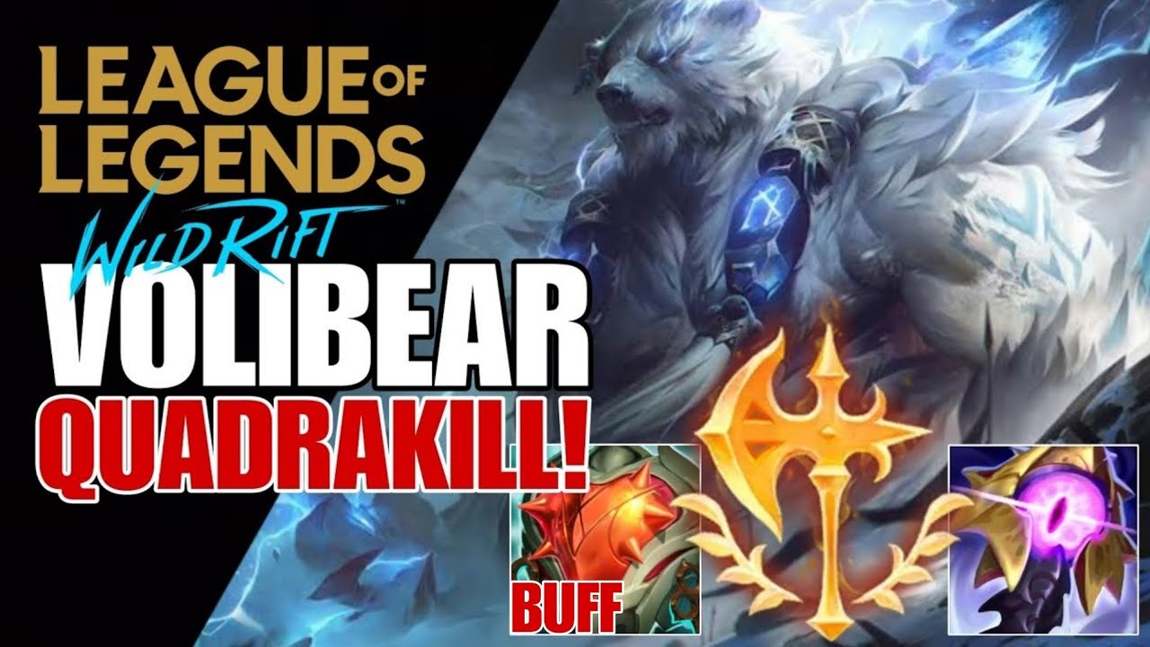 WILD RIFT: ( SEASON 12 ) VOLIBEAR ABUSING HEARTSTEEL BUFF UNDEFEATABLE