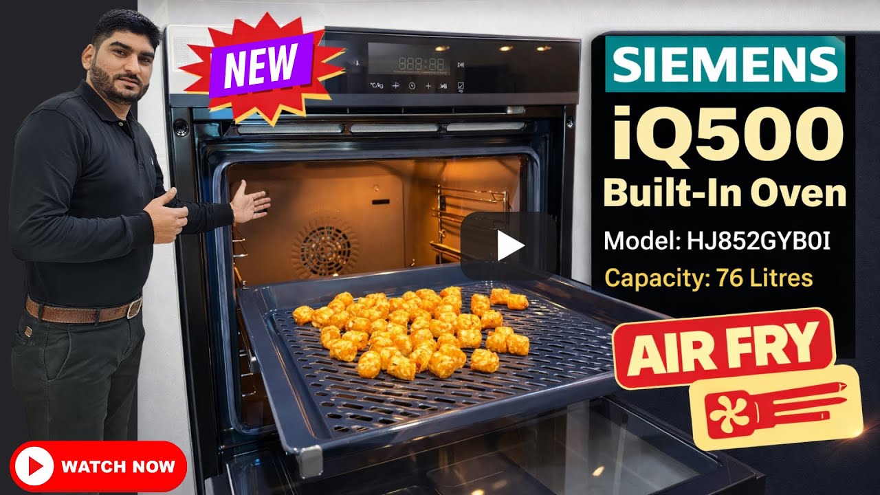 Siemens iQ500 Builtin Oven (HJ852GYB0I) Full Review: Features, How To Use, Cleaning & Air Fry Demo