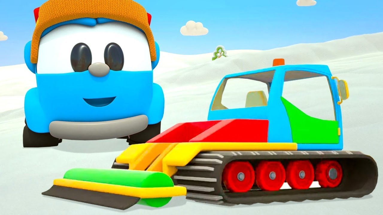Brincadeira na neve com Léo, o caminhão, e sua turma! ⛄ Desenhos animados em português