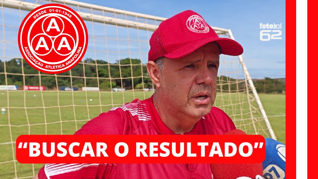 Técnico da Anapolina, Allan George fala da expectativa de jogo contra o Goiás e metas