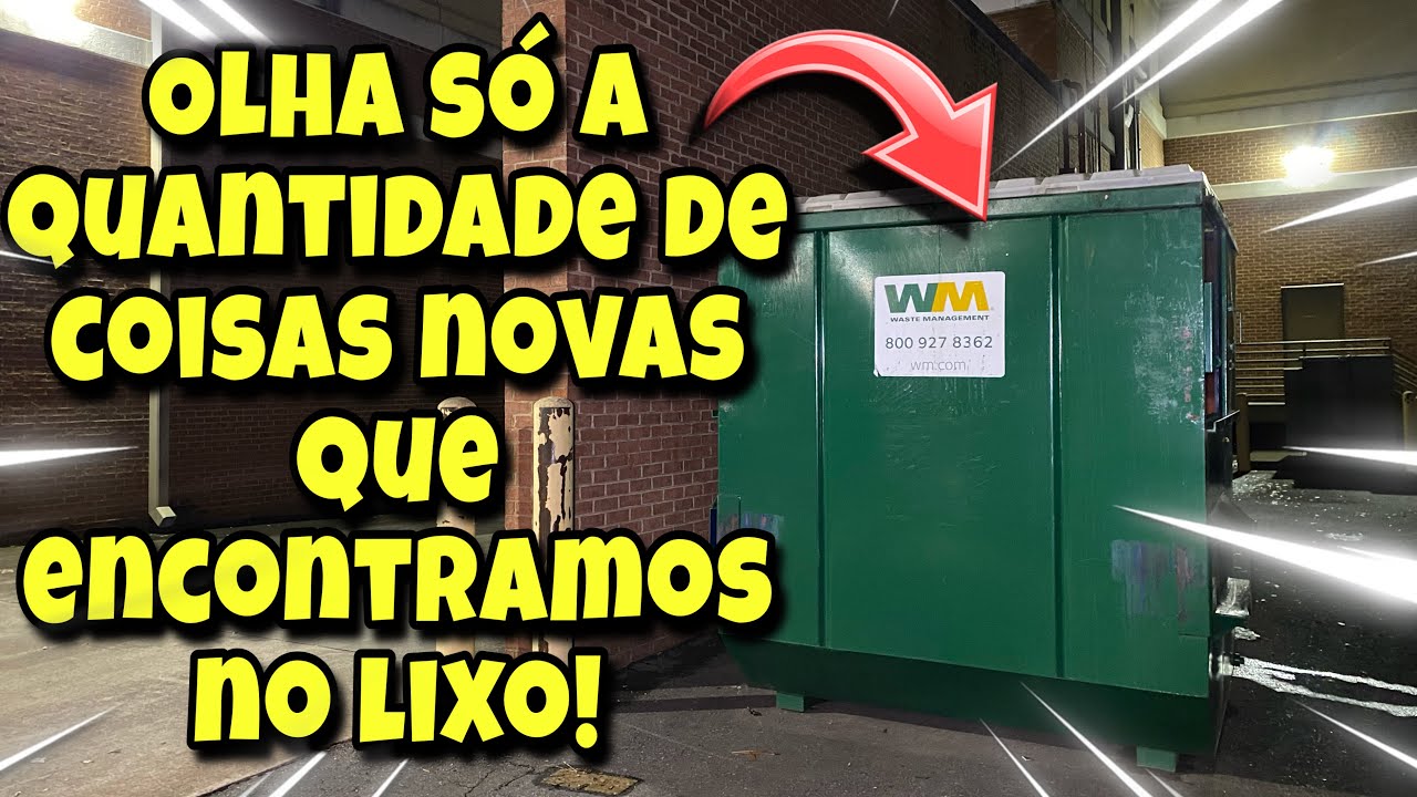 OLHA SÓ A QUANTIDADE DE COISAS NOVAS QUE ENCONTRAMOS NO LIXO DOS ESTADOS UNIDOS!🇺🇸 dumpster-basura