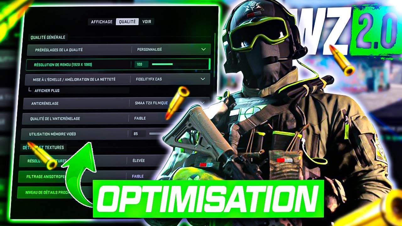 LES MEILLEURS RÉGLAGES GRAPHIQUES & AUDIO POUR S’AMÉLIORER sur WARZONE 2 !