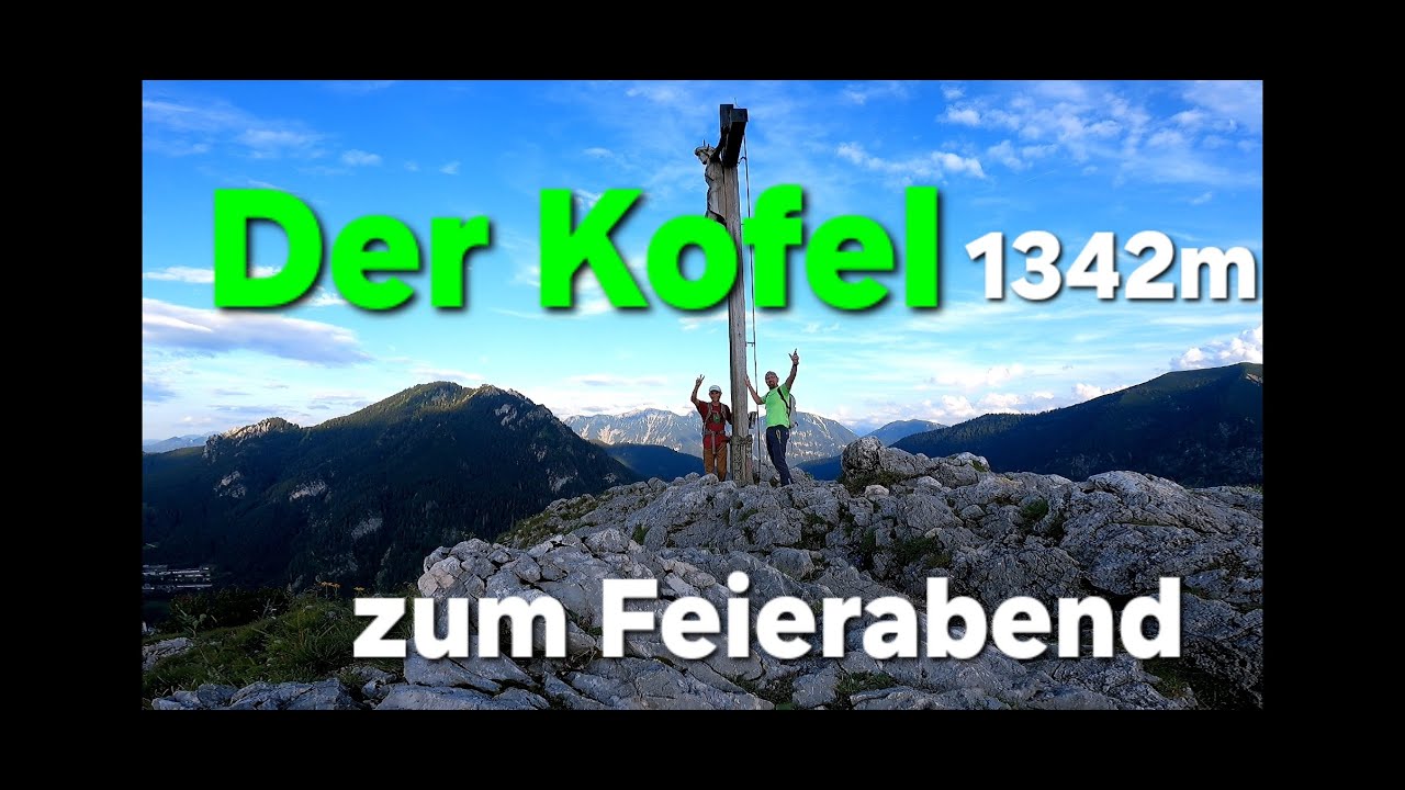 Kofel 1342m der kleine markante Zacken in den Ammergauer Alpen