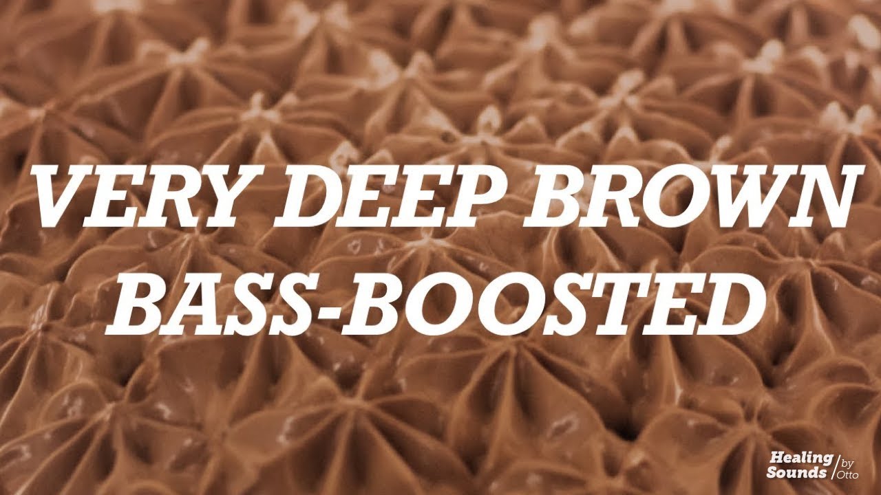 VERY Deep Brown Noise with Boosted Bass. Like Sleeping on a Big Jetliner. Subwoofer Approved.