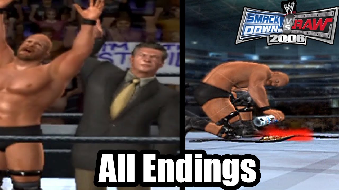 WWE Smackdown Vs RAW 2006 Season Mode - All Endings
