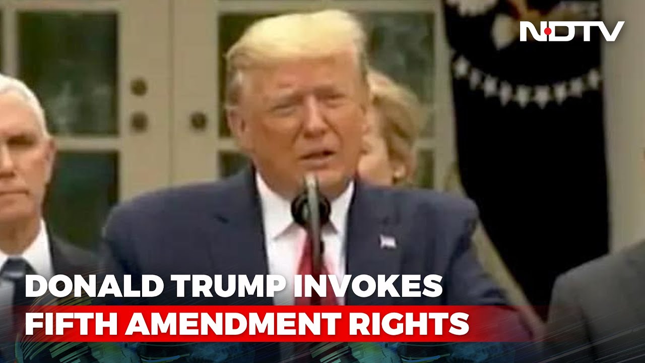 Invoking Fifth Amendment Rights, Donald Trump Refuses To Depose | The News