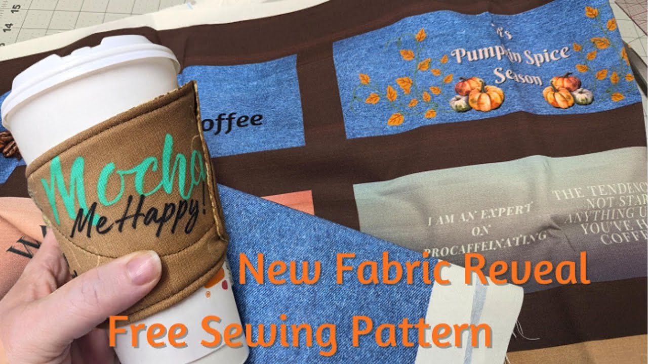 Coffee Cup Sleeve Free Sewing Pattern