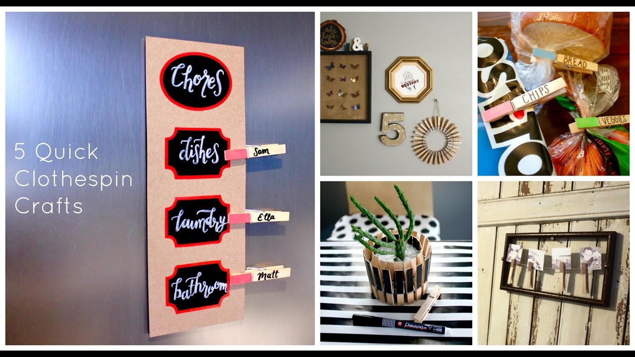 5 Quick Clothespin Crafts