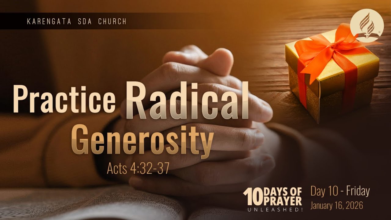 Practice Radical Generosity || Ten Days of Prayer - Day 10 || 16th Jan 2026
