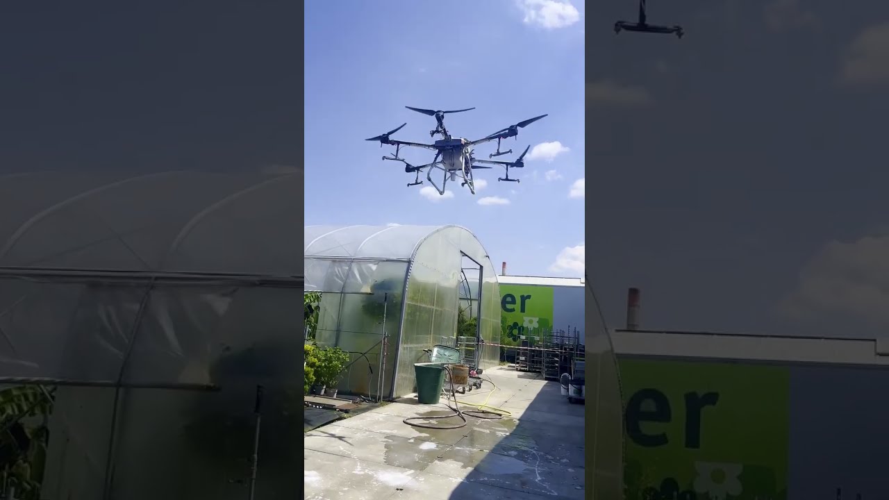 Gartenbau Schattierung mit Drohne