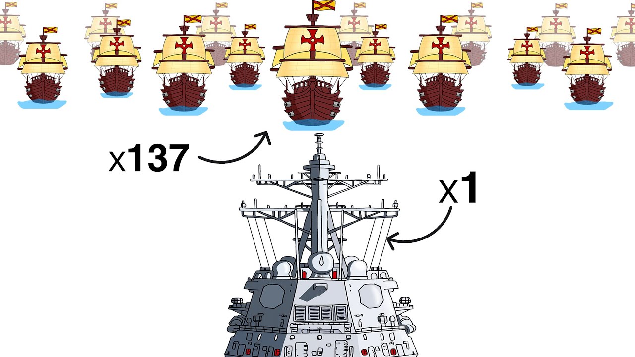 Was w&auml;re, wenn ein moderner Zerst&ouml;rer gegen die Spanische Armada k&auml;mpfte?
