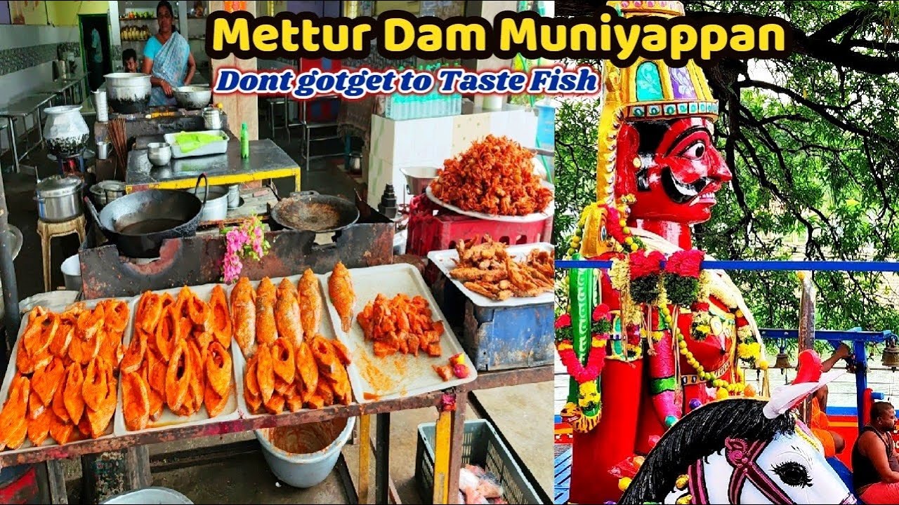 Trip to Mettur Dam Muniyappan Temple | மேட்டூர் அனை என்றும் காப்பாற்றும் முனியப்பன் | Taste Fish Fry